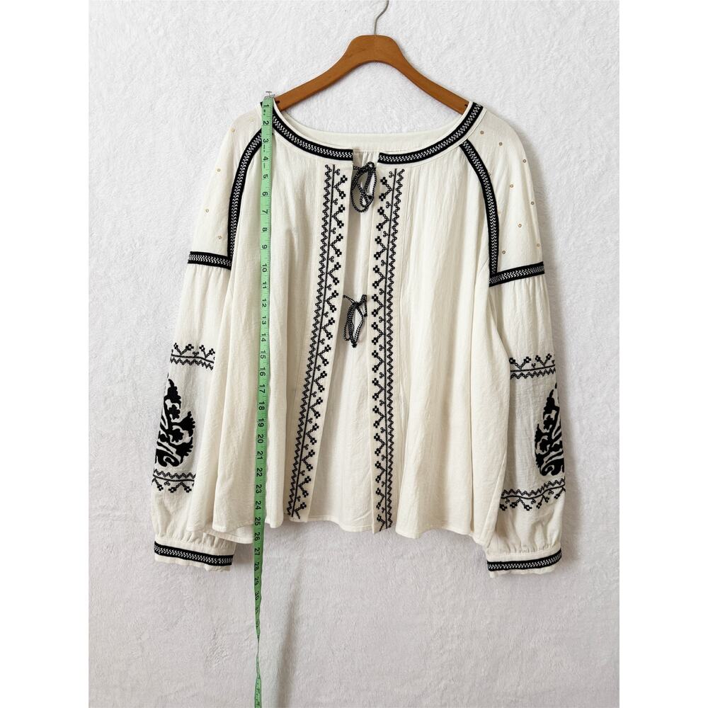 RD & Koko Free People Tallie Embroidered Cotton Tunic Size XL - Picture 7 of 9